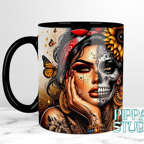 Suck It Up Buttercup Sarcastic 11oz and 15oz Mug Wrap Template, Badass bitch Coffee Mug Sublimation, Snarky Funny Mug Design