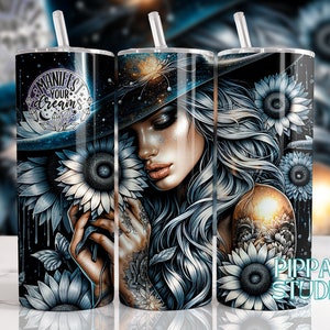 Positive affirmation, Manifest Your Dreams Tumbler Wrap, Motivational Tumbler, 20 oz Skinny Sublimation Design, self love mental health