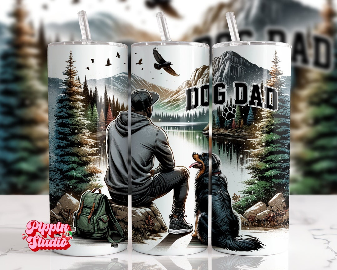 Cool Dog Father Photo - Personalized Custom Tumbler main image 0