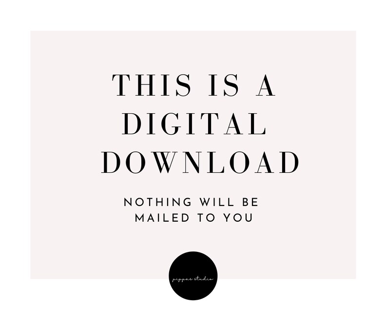 K&ouml;nnte beinhalten: Ein wei&szlig;er Hintergrund mit schwarzem Text, der "Dies ist ein digitaler Download. Nichts wird Ihnen zugesandt." lautet. Der Text ist mittig auf der Seite platziert. Ein kleiner schwarzer Kreis mit dem Text "pepper studio" befindet sich unten in der Mitte der Seite.