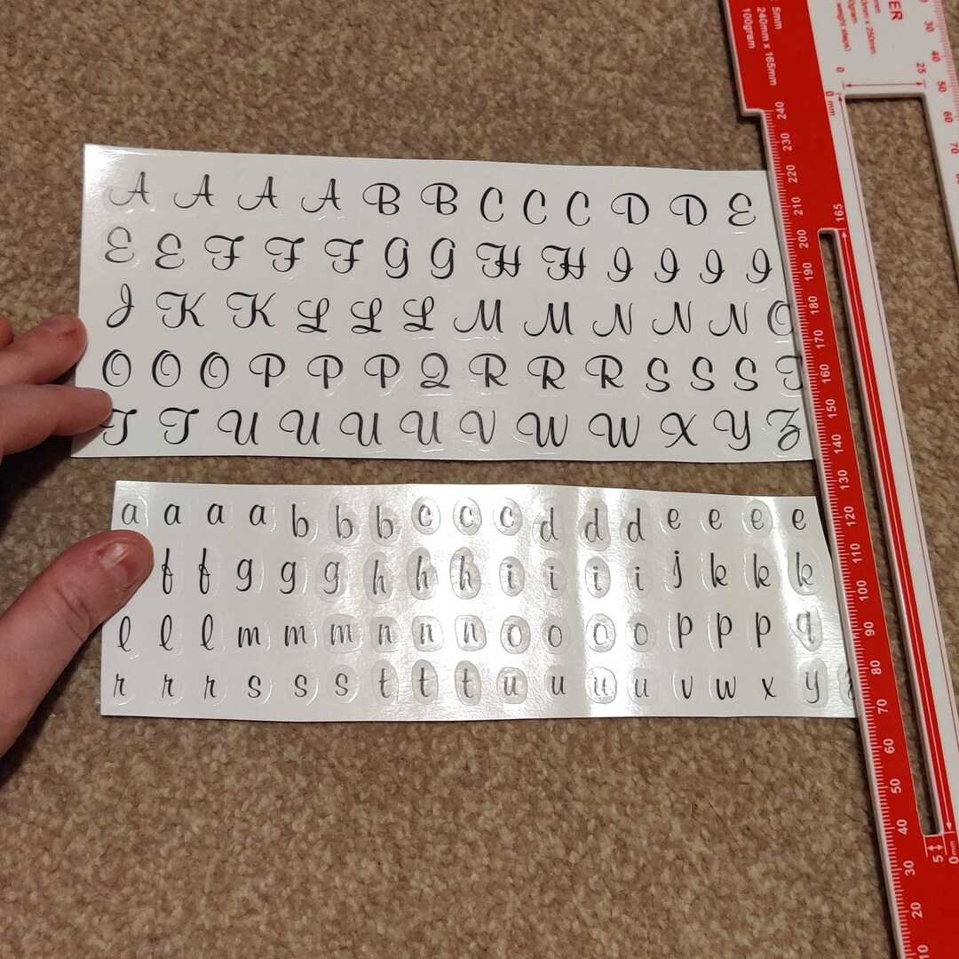 Black Letter & Number Decals. Waterslide Ceramics Kiln Etsy UK