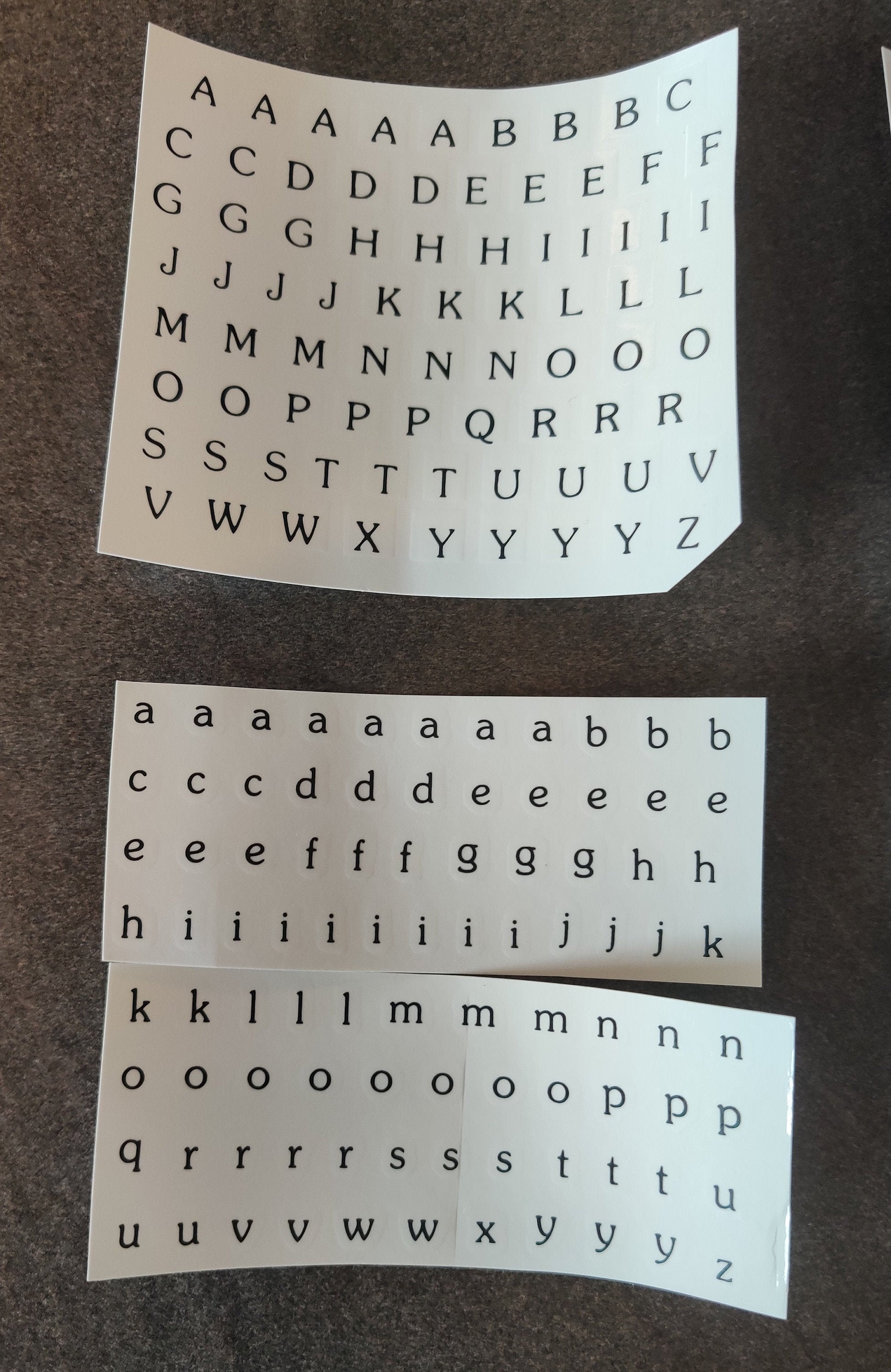 Ceramic or Glass Waterslide Decal Lettering. Black or Gold Etsy