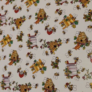 Décalcomanie pour toboggan aquatique en verre ou en céramique - Ruche abeille Bourdon de miel Pollen Nectar Fleur Fraise Style dessin animé Jaune Noir Ailes de la reine Insecte