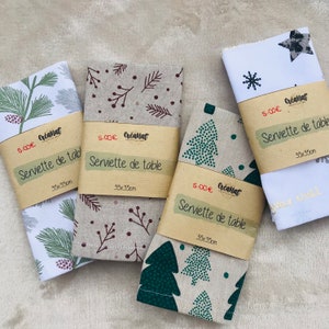 CHRISTMAS washable cotton napkins