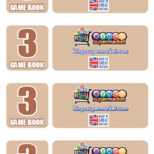 Bingosupermarket 600 Bingo-Tickets – 5 Seiten Pro Heft, 100 Streifen à 6 Tickets, Perforiert, Seriennummeriert