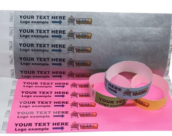 Printed Wristbands Tyvek 3/4" Wristbands for Parties and Seasonal Events