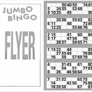 Bingo Ranges Bingo Game X 150 Single Ticket Card Flyer Pads Book 25 Sheet Security ...