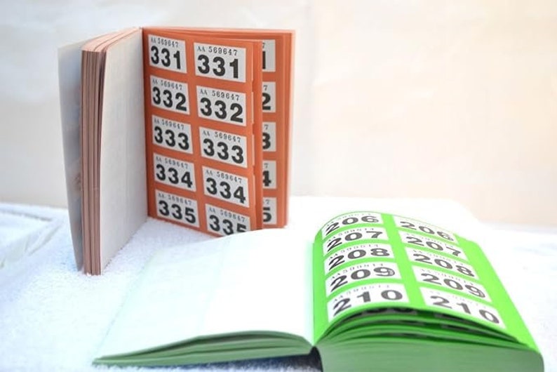 Orange Raffle Sign 1-500 Cloakroom Raffle Tickets Bingosupermarket Branded - Etsy New Zealand