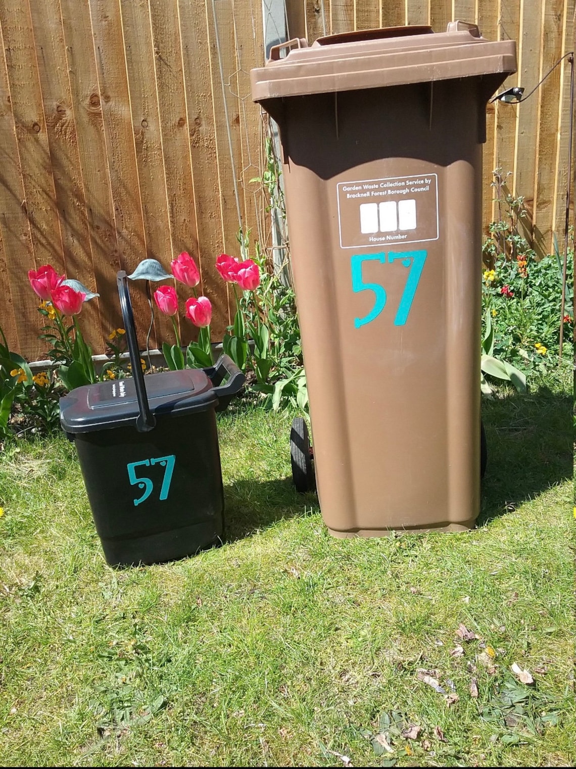 Wheelie Bin Numbers Wheelie Bin Stickers Wheelie Bin Labels Etsy