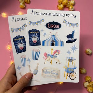 Planche de stickers - Cirque d’hiver enchanté