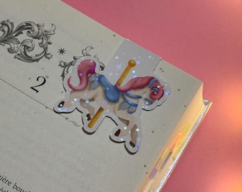 Magnetic Bookmark - Carousel Horse