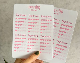 Sticker Sheet - Heart Book Notation