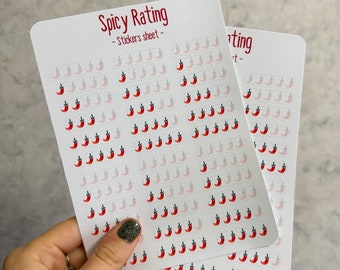 Sticker Sheet - Book Notation Chili - Spicy