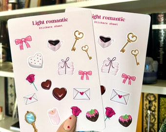 Sticker sheet - light romantic