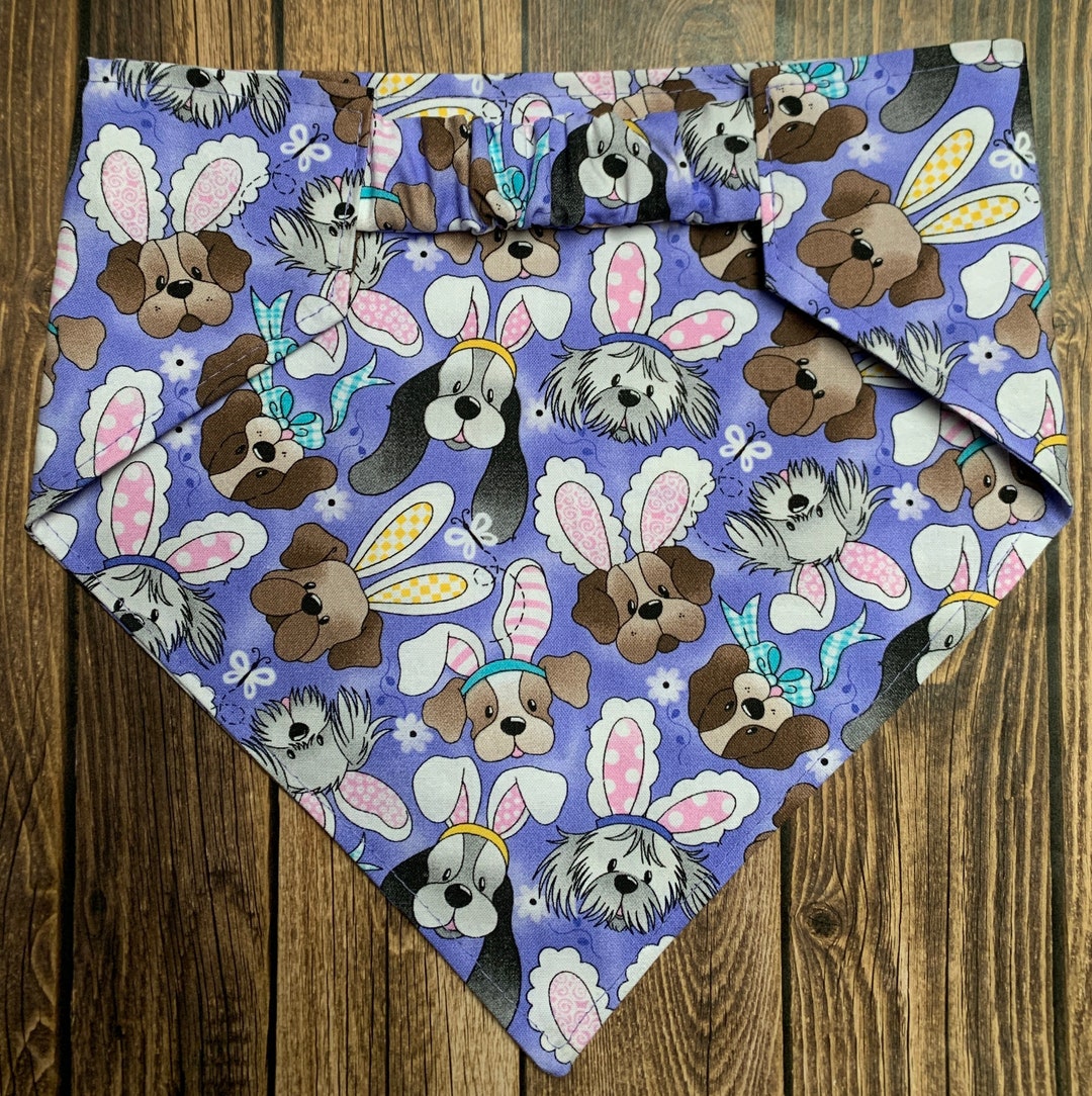 Dog Bandana Bunny Ears Elastic Dog Bandana Scrunchie Dog Etsy