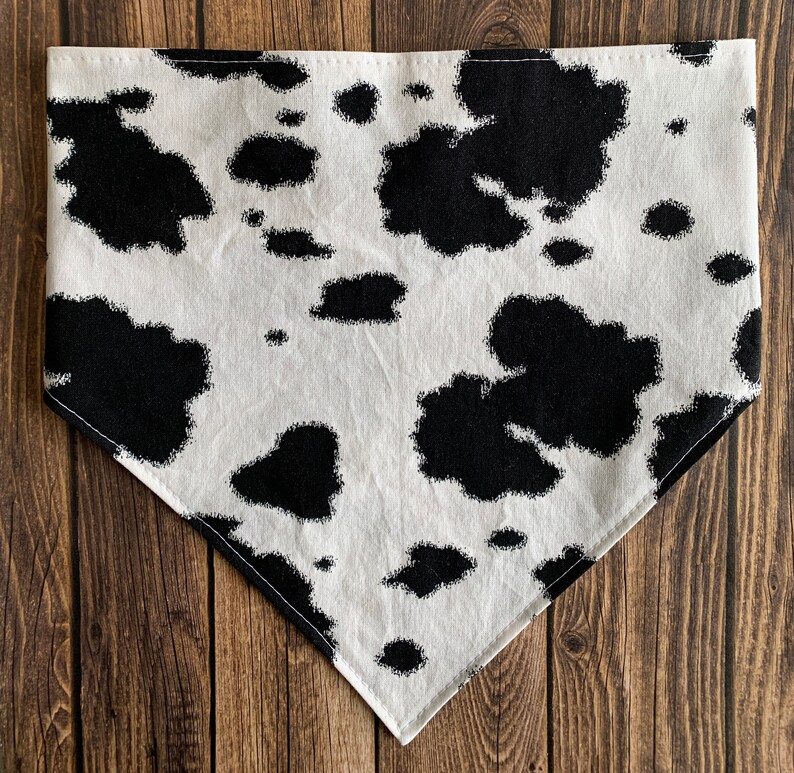 Dog Bandana Cow Print Elastic Dog Bandana Scrunchie Dog - Etsy
