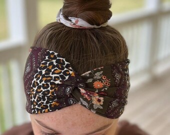 Twist Headband, Cheetah Hunter, Headbands for Women, Wide Headband, Headbands for Nurses, Hair Accessories, Hair Wraps, Gift Ideas