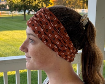 Tube Headband Golden Hour Floral, Headbands for women, Wide headband, Headbands for Girls, Hair Accessories, Nurses Gift, Mother's Day Gift
