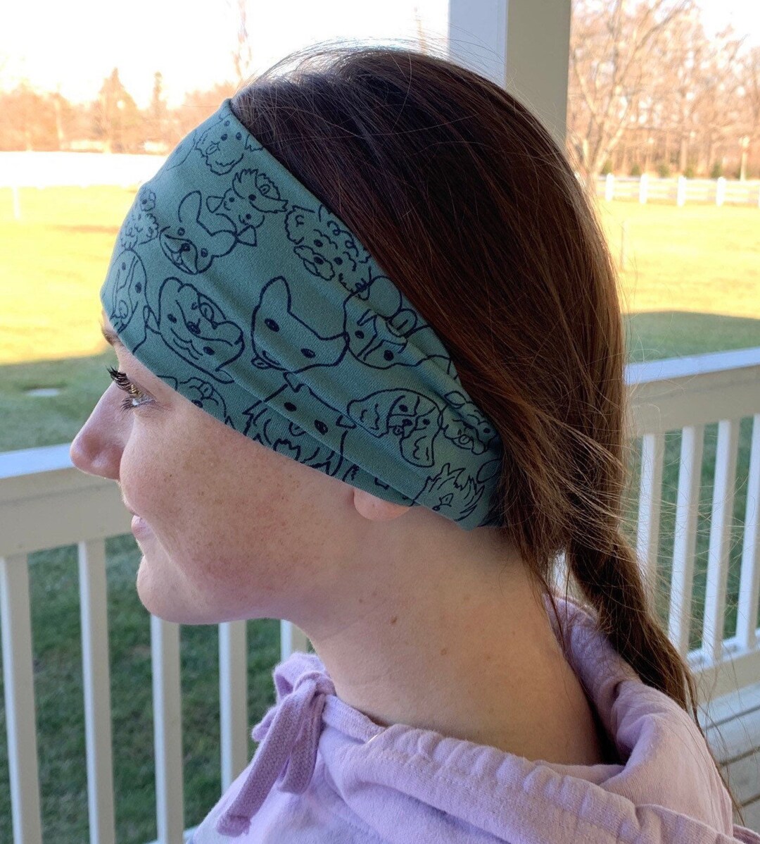 Adult Headband, Doodle Dogs, Headbands for Women, Mom Headband, Workout