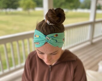 Twist Headband, Summer Pop, Headbands for Women, Wide Headband, Headbands for Nurses, Hair Accessories, Hair Wraps, Gift Ideas