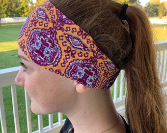 Mardi Gras Headband, Adult Headband, Headbands for Women, Wide Headband, Headbands for Girls, Gifts for Nurses, Hair Wraps, Hair Bands