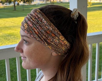 Tube Headband Fresh Picked, Headbands for women, Wide headband, Headbands for Girls, Hair Accessories, Gift for Nurses, Mother's Day Gift