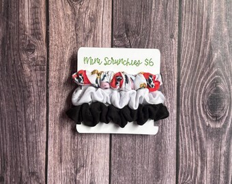 Mini Scrunchies 3 Pack, Chicken Collection, Ponytail holder, Hair Accessories, Gifts for Women, Hair Tie, Bridesmaid Gifts