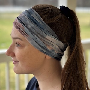 Tube Headband, Dreamy Skies, Headbands for women, Wide headband, Mom Headbands, Headbands Women, Soft and Stretchy Headbands, Headbands