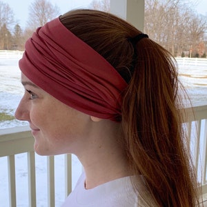 Tube Headband Rose-Mary, headbands for women, wide headband, boho headband, workout headband, scrunch headband, headbands for nurses