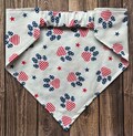 Dog Bandana, Pawtriotic, Elastic Pet Bandana, Scrunchie Dog Bandana, Personalized Dog Bandana, Patriotic, 4th of July, Pet Clothing