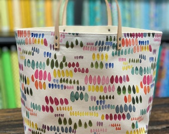 Knitting Project bag Color Drops Bucket Bag by 65 South