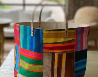 Knitting Project bag Color Drops Bucket Bag by 65 South