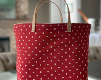 Berries Natural Bucket Bag by 65 South Knitting Bag 