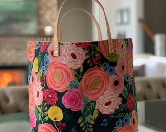 Rifle Roses Bucket Bag by 65 South - Knitting Project bag