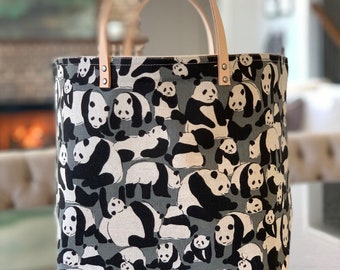 Pandamonium Bucket Bag by 65 South - Knitting Project bag