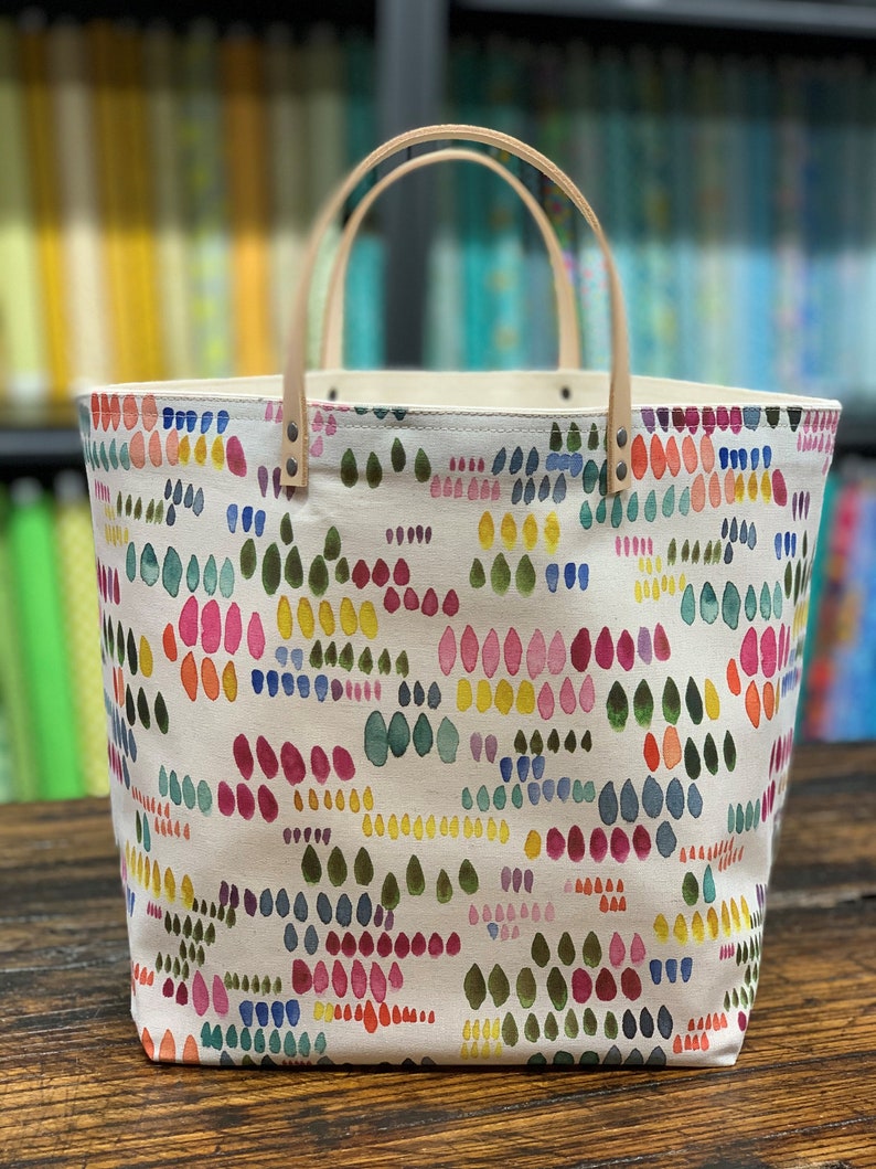 Knitting Project bag Color Drops Bucket Bag by 65 South