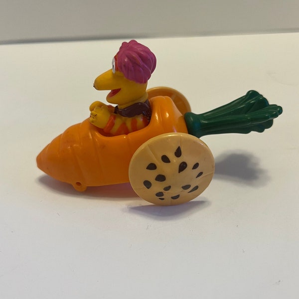 1998 McDonalds Gozo 4” Fraggle Rock in Orange Carrot Car | Happy Meal Toy