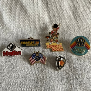 Assorted Enamel Pins Lapel Pin | Epcot | Stratton | Bush | Independence | Dewar&#39;s Rocks | St. Thomas