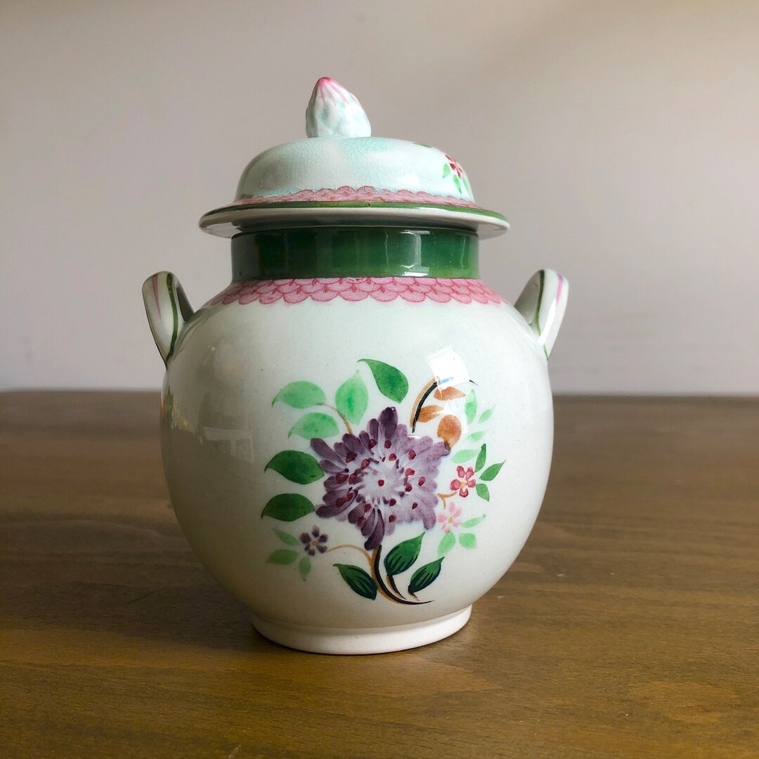 Vintage Adams Calyx Ware Mandalay Pattern Sugar Jar | Honey Jar - Etsy