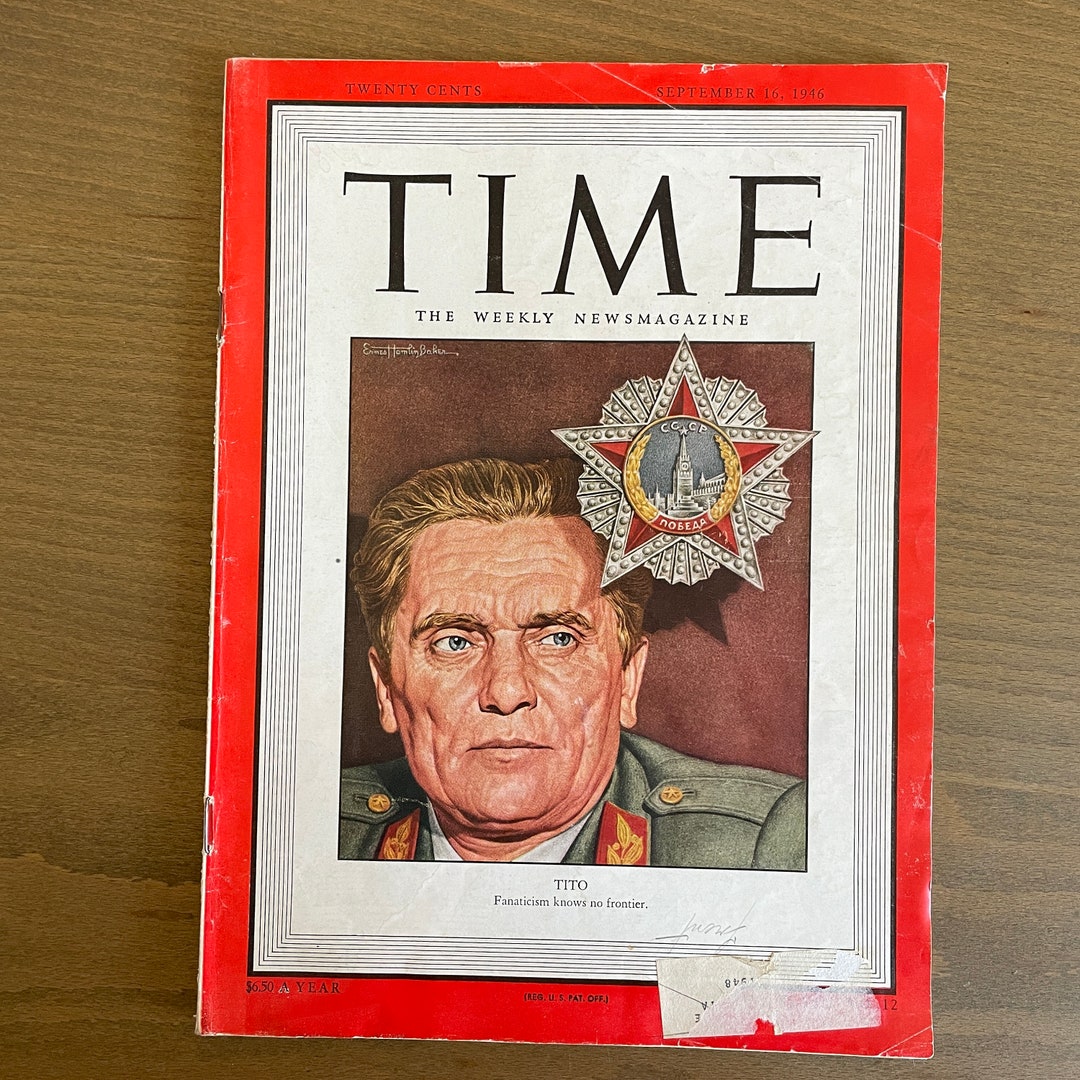 Vintage Time Magazine September 1946 Etsy