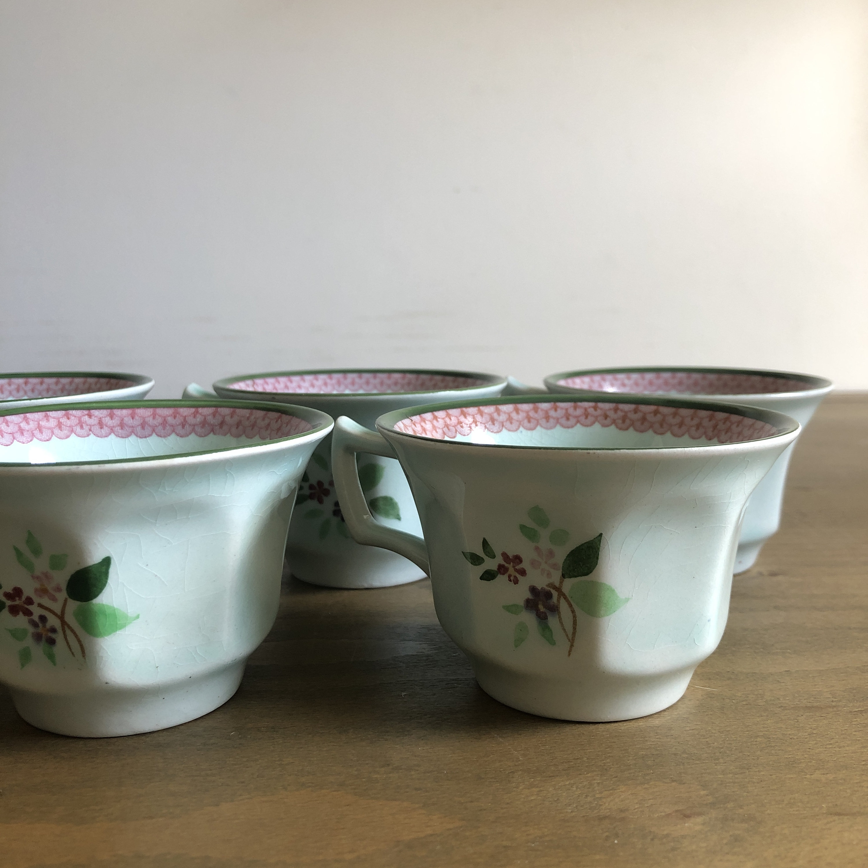 Set of 5 Vintage Adams Calyx Ware Teacups in Mandalay Pattern - Etsy