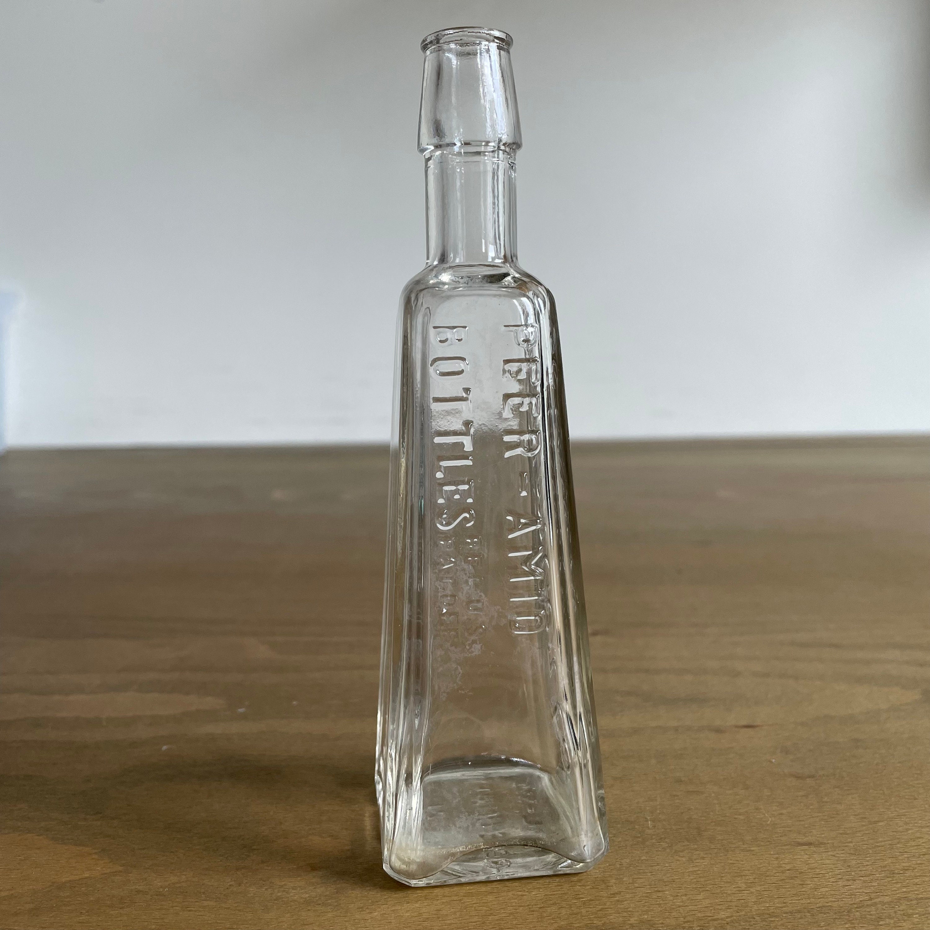 Vintage Re Umberto Peer-amid Olive Oil Glass Bottle - Etsy