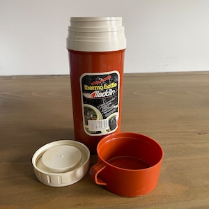 Vintage Aladdin Brown Hot Cold Thermos Bottle #840