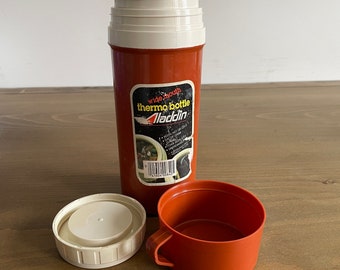 Vintage Aladdin Brown Hot Cold Thermos Bottle #840