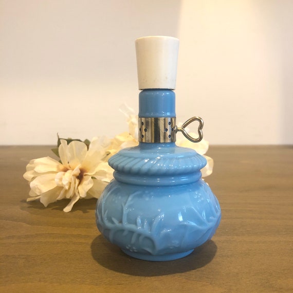 Vintage Avon Lantern Milk Glass Perfume Bottle | Elusive Cologne