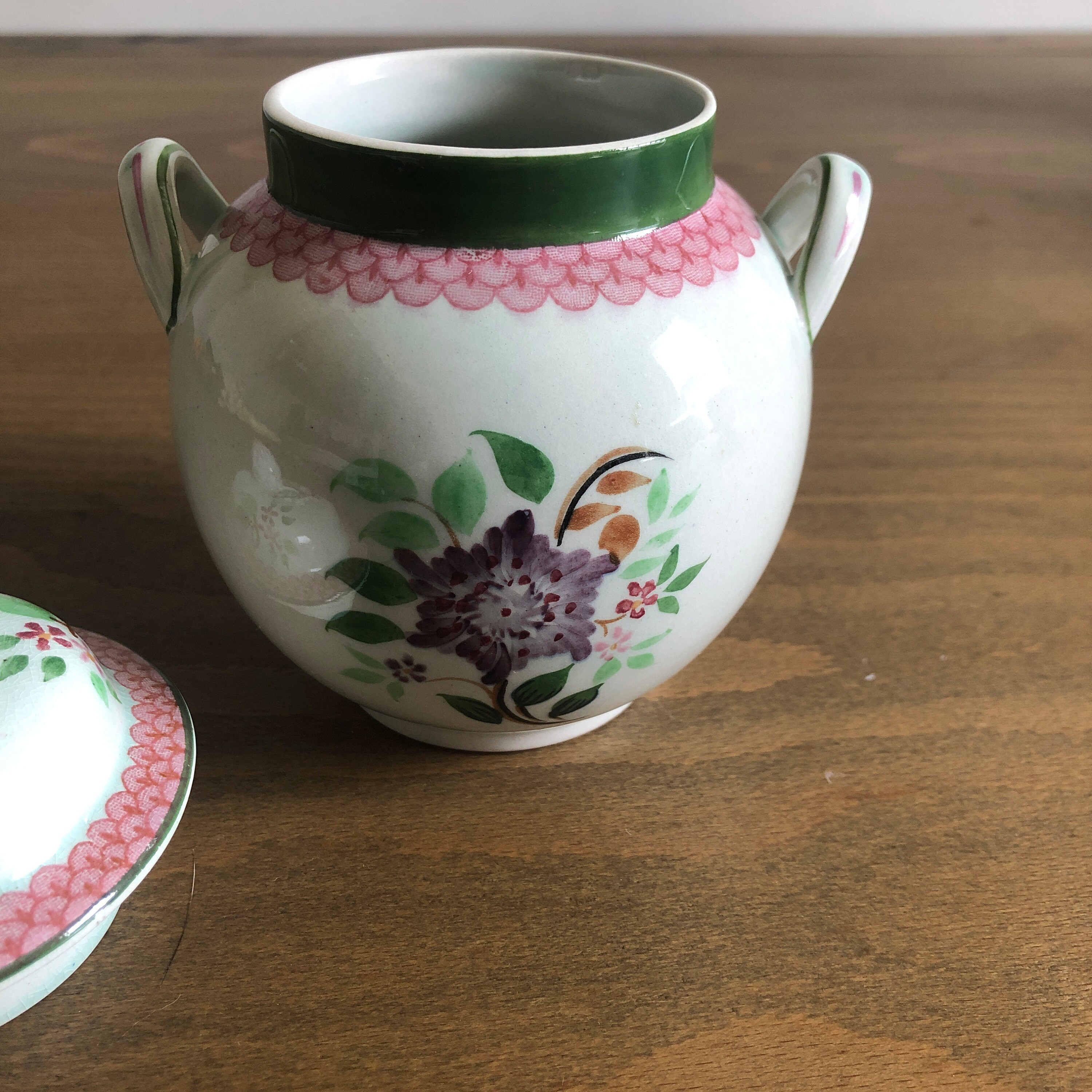 Vintage Adams Calyx Ware Mandalay Pattern Sugar Jar | Honey Jar - Etsy