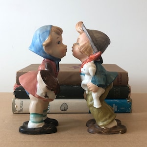 Vintage Lipper & Mann-figuurtjes voor jongen en meisje