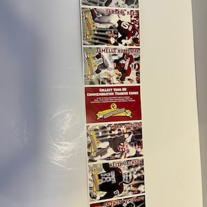 2001 Pizza Hut football cards. (Twelve sets)