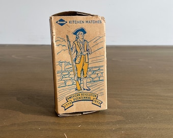 Vintage Diamond American Revolution Bicentennial Match Box