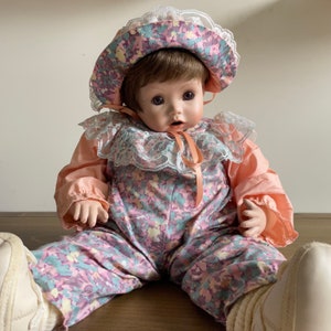 Vintage Elke Hutchins Weighted Porcelain Doll
